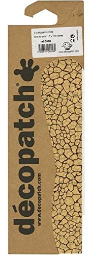 Decopatch Papier decopatch z wzorem skóry gada, 395 X 298 MM, beżowy, 3 sztuki C/DPP-558