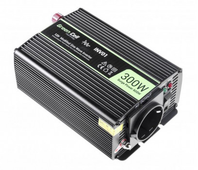 Green Cell Green Cell Przetwornica napięcia 12V na 230V 300W/600W