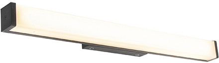 QAZQA Nowoczesna kinkiet łazienkowy czarny 62 cm IP44 - Cascada