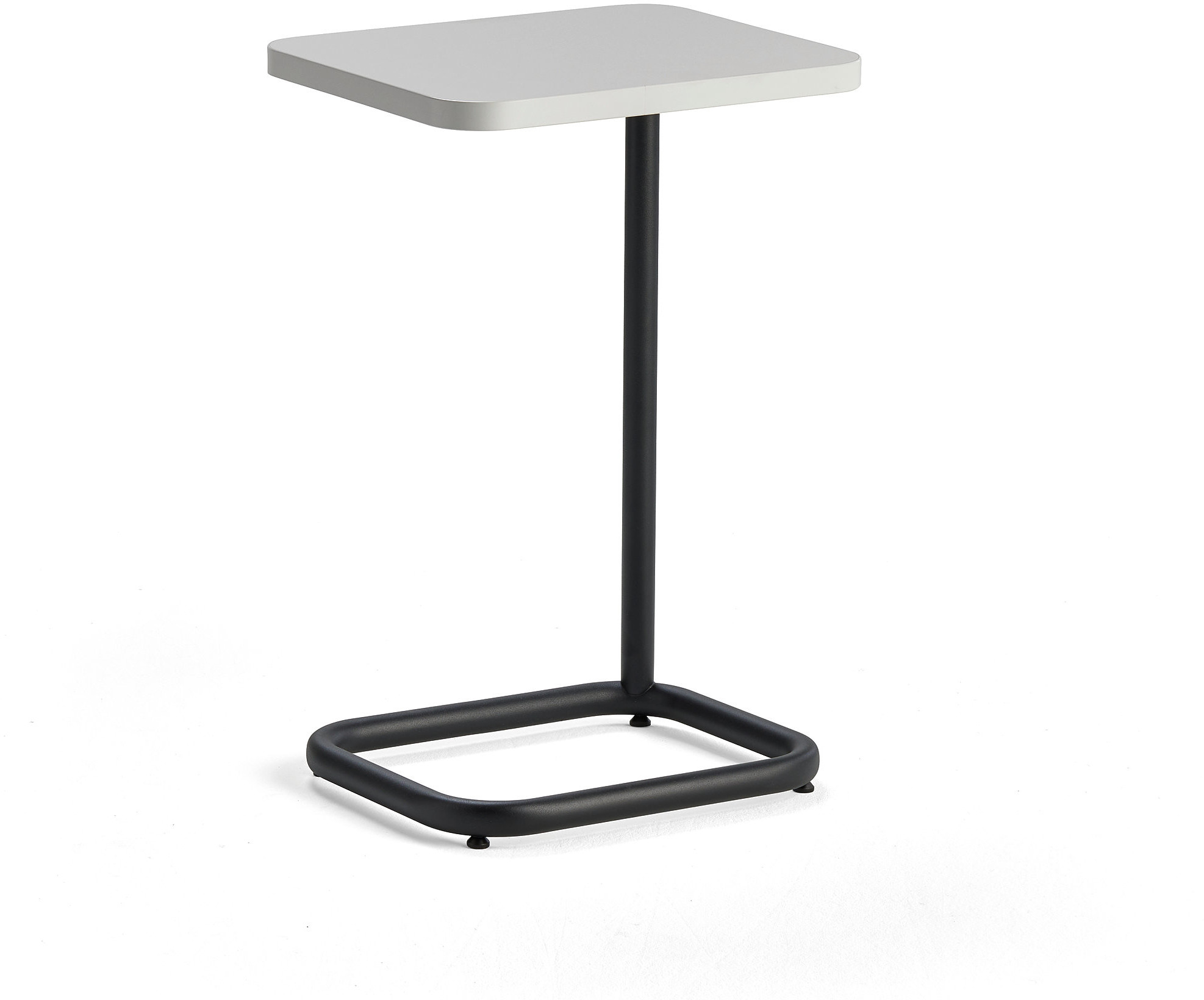 AJ Produkty Stół na laptopa STANDBY, 425x350x647 mm, czarny stelaż, biały blat