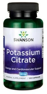 SWANSON Health Cytrynian Potasu 120 Kapsułek 087614023953