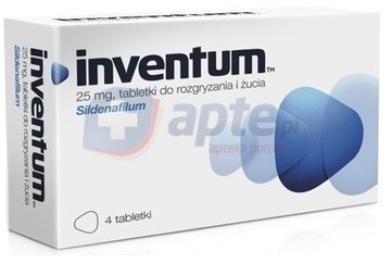 Aflofarm Inventum 25mg x4 tabletki do rozgryzania i żucia
