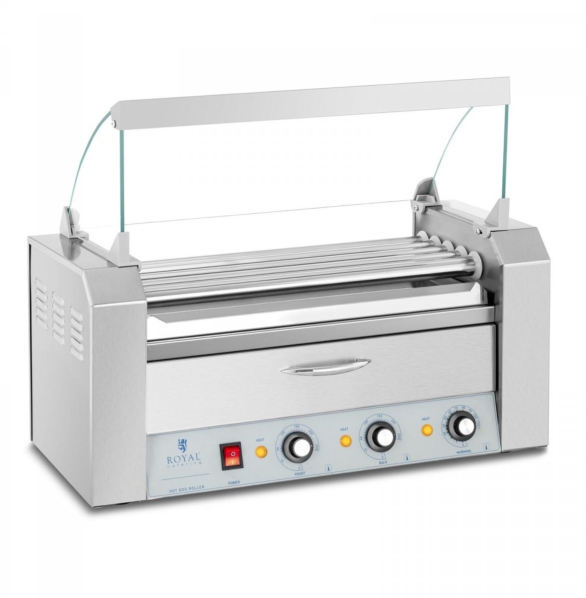 Royal Catering Grill rolkowy - 5 rolek - stal nierdzewna 10011691 RC-RG5DC 10011691 RC-RG5DC