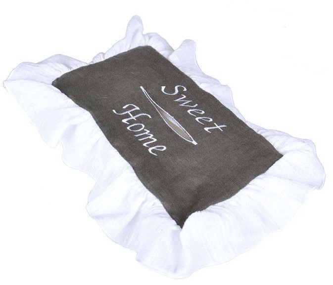 Etui na chusteczki, biało-szare