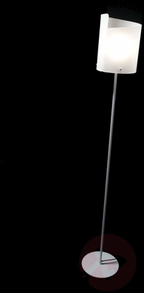 SELENE Selene Filigranowa lampa stojąca Papiro srebrna