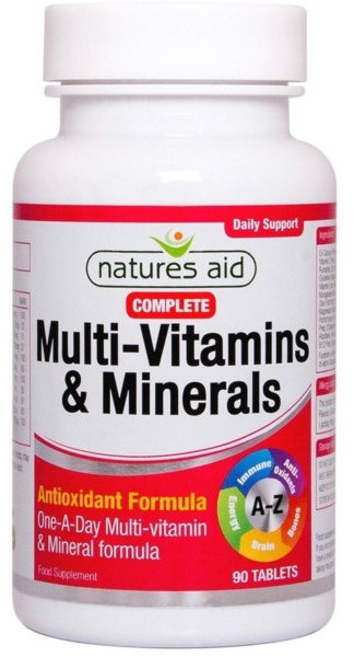 Natures AID AID COMPLETE MVITS I MINERAŁY 90 TABL