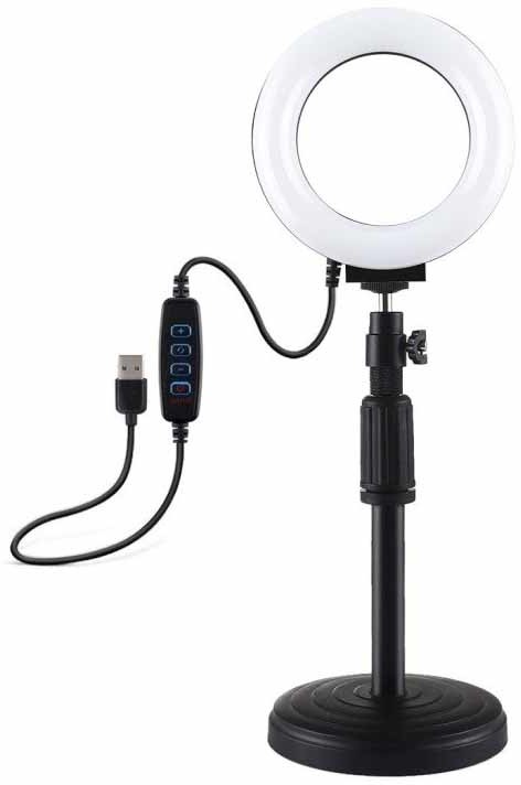 Puluz Lampa pierścieniowa LED z regulowaną podstawką Puluz PU391 PU391