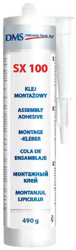 Klej montażowy do listew i kasetonów SX 100 490 g DMS