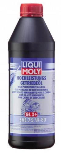 Фото - Трансмісійне мастило Liqui Moly Hochleistungs-Getriebeöl GL 3+ SAE 75W-80 1L 20464 - olej do pr 