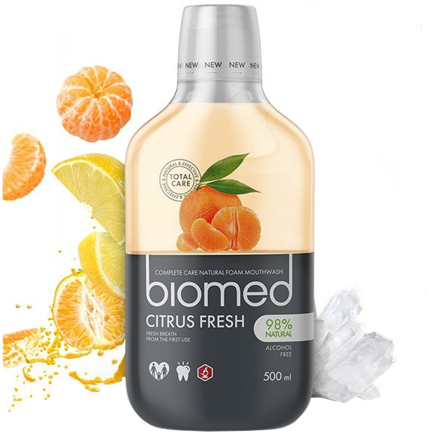 Splat Kosmetica BIOMED Citrus Fresh 500ml - płyn do płukania jamy ustnej z naturalnymi ekstraktami z cytrusów