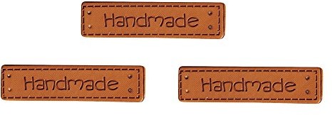 Rayher Hobby Rayher 56968000 ze sztucznej skóry Labels  ręcznie robiona, 4 x 1 cm, SB-Btl 3Stück 56-968-000