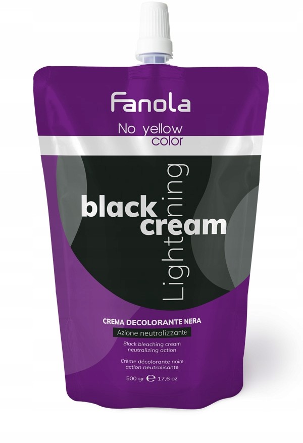 Fanola No Yellow Rozjaśniacz W Kremie Black 500G