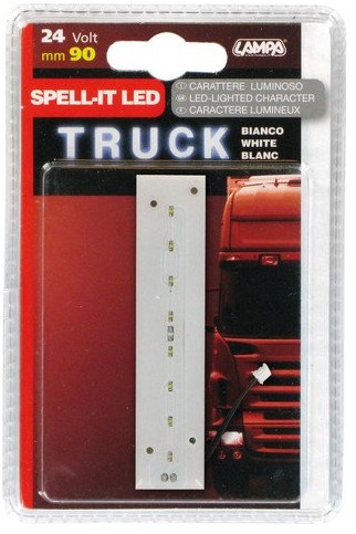 Lampa 98731 przyklejana litera I, 24 V, biała LED 98731