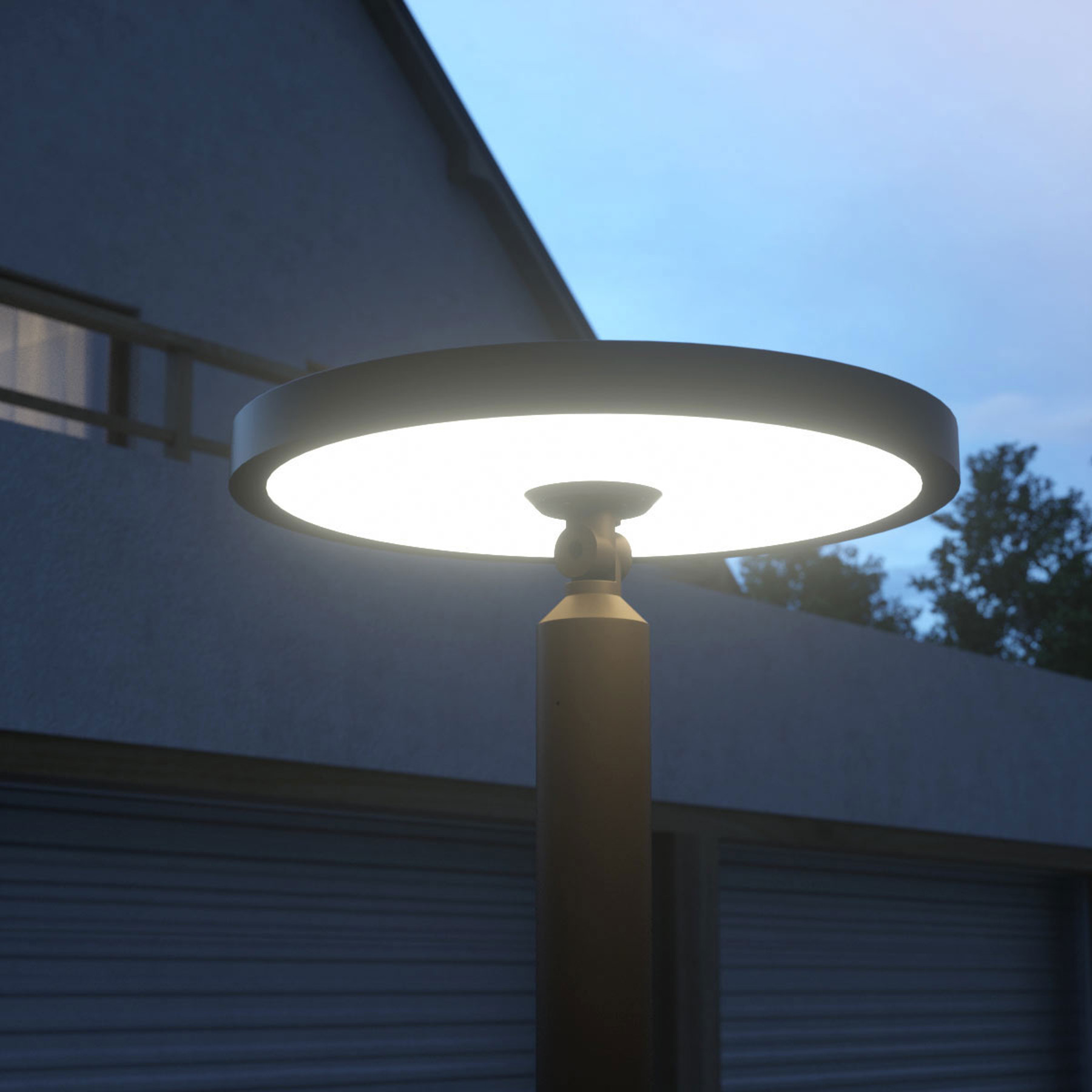 LAMPENWELT.COM Akito, nowoczesna latarnia ogrodowa LED