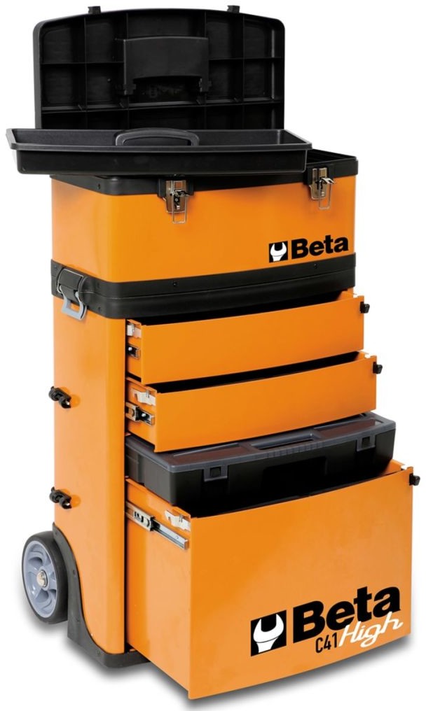 Beta Tools Beta Tools Skrzynia na narzędzia kółkach C41H/O pomarańczowa 041000002 041000002