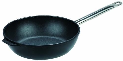 GSW 1632 gastrotradi tionell Titanium Sauteuse z uchwytem ze stali nierdzewnej, 24 cm 163248