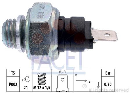 FACET Włącznik ciżnieniowy oleju 7.0001