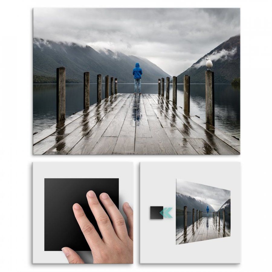 Pix4home Plakat metalowy nordycki krajobraz M POS-M-02085