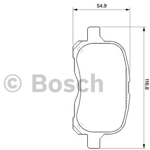 Bosch Zestaw klocków hamulcowych, hamulce tarczowe 0 986 424 692