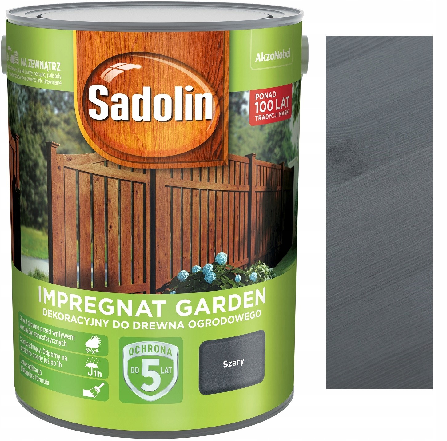 Sadolin Impregnat Dekoracyjny Garden Szary 5L