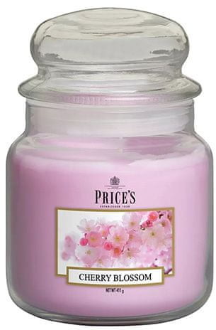 Price's Candles Prices Candles Świeca w szklanym słoju Kwiat wiśni 411 g
