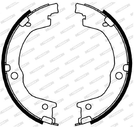 FERODO (FEDERAL-MOGUL) Zesatw szczęk hamulcowych, hamulec postojowy (FEDERAL-MOGUL) FSB4049