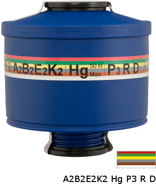 OXYLINE Filtropochłaniacz 203 A2-B2-E2-K2-HG-P3 RD Spasciani gwint RD40 SPAS-124540000