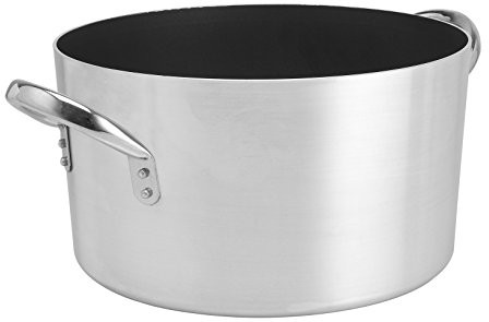 Rondel pentole agnelli Platinum wysoka wykonana z aluminium, z 2 uchwytami ze stali nierdzewnej, srebrny, 40 litrów ALSA104S40