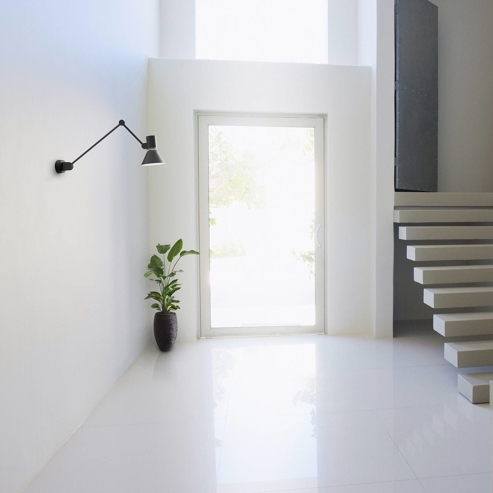 Anglepoise Type 80 W3 kinkiet, czarny matowy