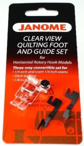 Janome Sewing machine Clear View Quilting Foot and Guide Set (Part No. 200449001 Category B/C) by
