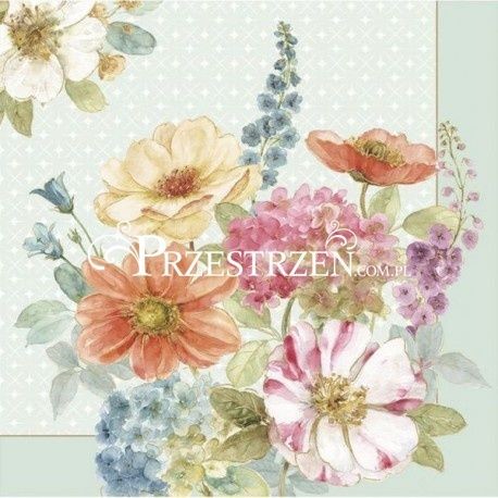 Nuova R2S Easy life SERWETKI PAPIEROWE - Wiejskie Kwiaty - Cottage Flowers (COTT) COTT