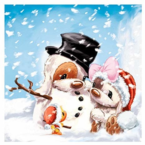 Susy Card Susy Card 11427671 kartka świąteczna z życzeniami, efekt 3D, motyw: Mylo Snowman 11427671