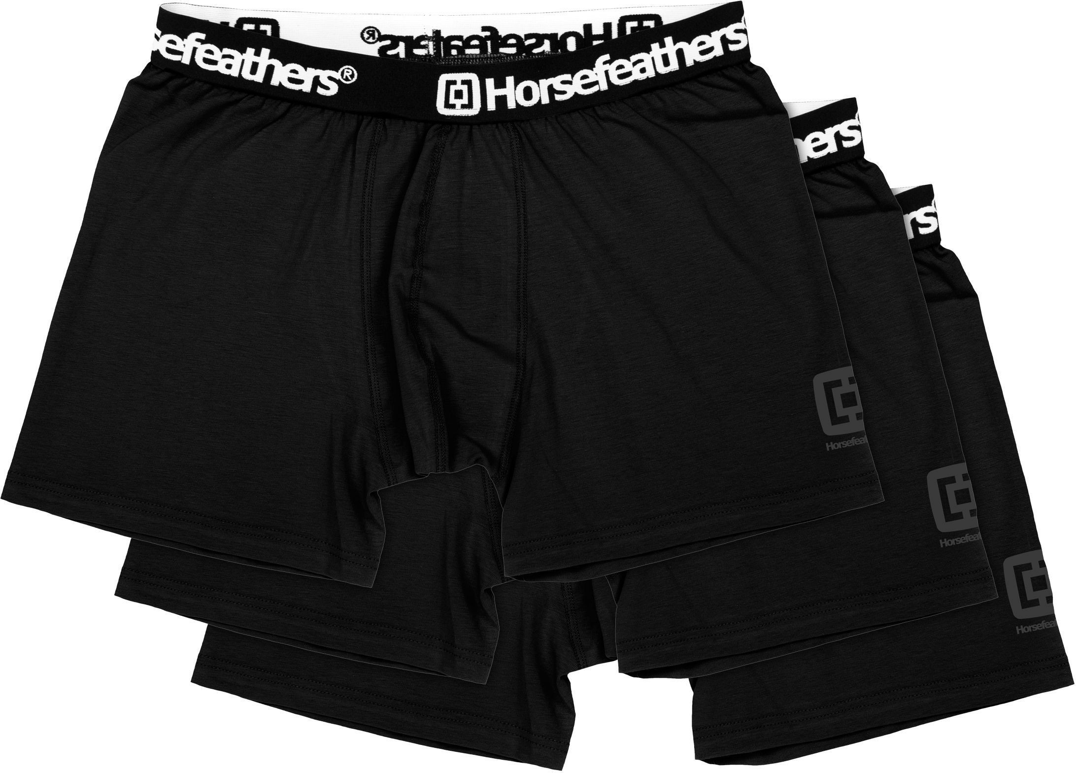 Horsefeathers bielizna męska DYNASTY 3PACK BOXER SHORTS black)