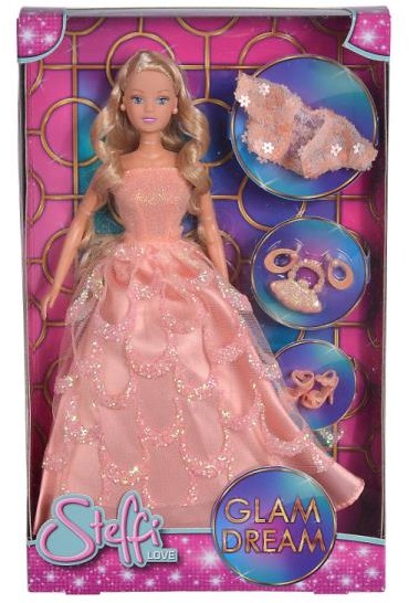 Simba Toys Lalka Steffi w sukni balowej GLAM DREAM