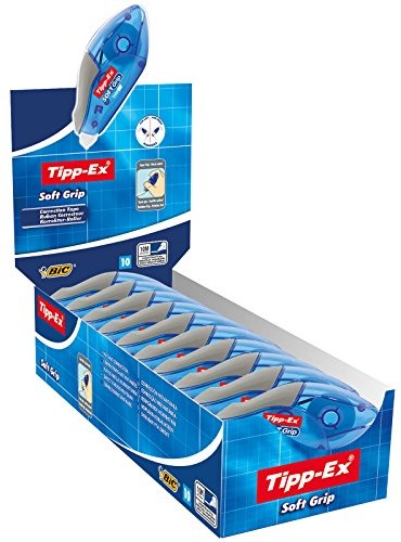 Tipp-Ex Soft Grip korektor w taśmie, 10 m x 4,2 mm 10 szt. 895933