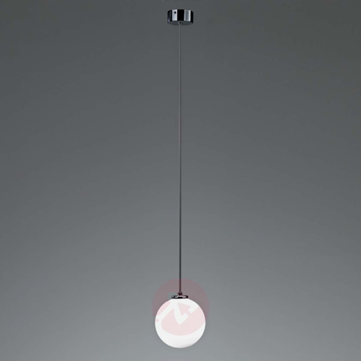 AILati Szklana lampa wisząca Sferis 40 cm chromowana