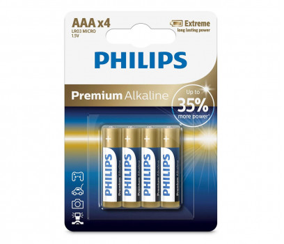 Philips Premium Alkaline AAA 4 szt (LR03M4B/10)