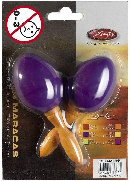 Stagg MA S/PP - marakasy plastikowe purpurowe