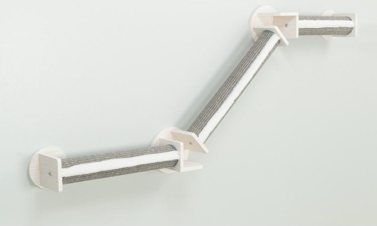 Trixie Zestaw ścienny 2 dla kota biały/szary 195×78 cm ścieżka ze słupków TX-49961