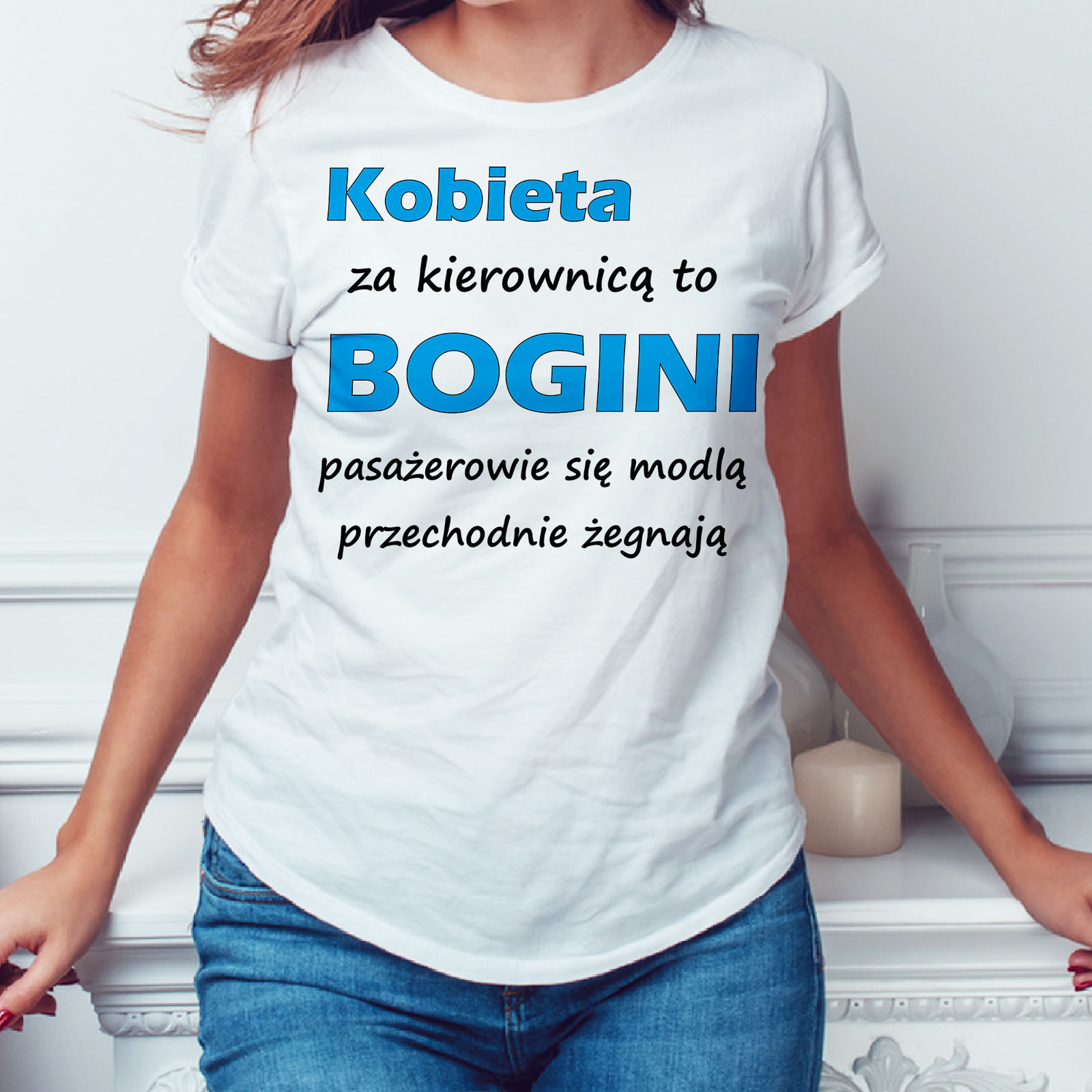 Poczpol Kobieta za kierownicą to BOGINI pasażerowie się modlą przechodnie żegnają PRZPOC-0-1965