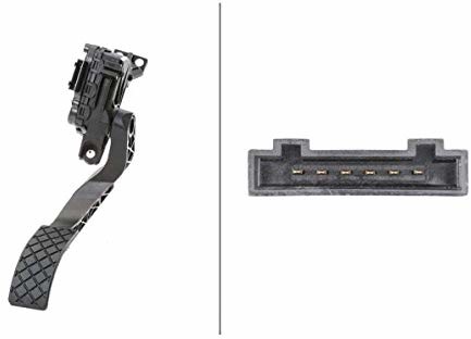 HELLA 6PV 008 376-711 Czujnik, pozycja pedału gazu - dla pojazdu z kierownicą z lewej strony - Skrzynia biegów manualna 008376711