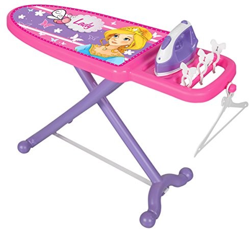 Jamara 460259 Little Laundry Princess  zestaw do gry na kółkach  stabilny mechanizm zabezpieczający przed przewróceniem, dla dzieci optymalna wysokość, spinacze do bielizny, wieszak na ubrania do zawi
