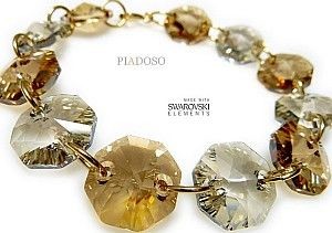 Swarovski Arande Bransoletka Golden Silver Złote Srebro 2098955077