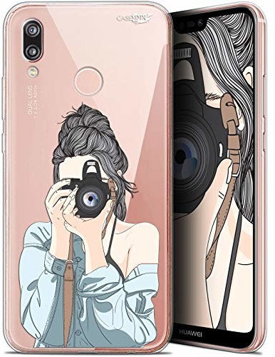 Caseink Etui ochronne do Huawei P20 Lite, ultracienkie, motyw: fotografia CRYSPRNTP20LITEFOTOGIRL