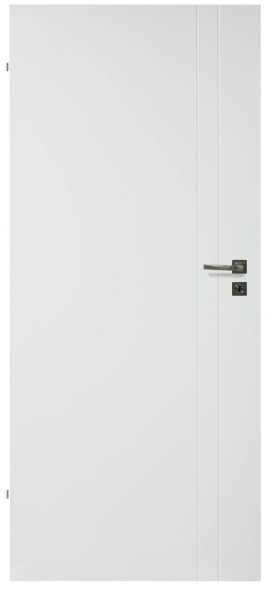 Drzwi pełne Exmoor Due 80 lewe białe 5903917781688
