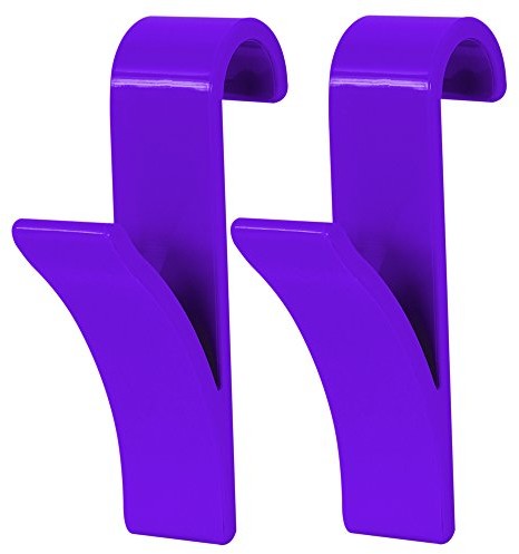 homeXpert MSV 141414 hak do grzejników metalowy Fioletowy 2-częściowy 6,4 x 9,8 x 2,5 cm 141414