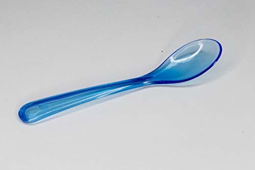 Kimmel 21-000-3315-1 łyżeczka do jajek/łyżeczka dla dzieci duża (6 sztuk), tworzywo sztuczne, niebieska przezroczysta