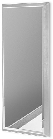 Home Euro Nowoczesne lustro w srebrnej ramie 53 x 53 cm 12F-390 srebrny