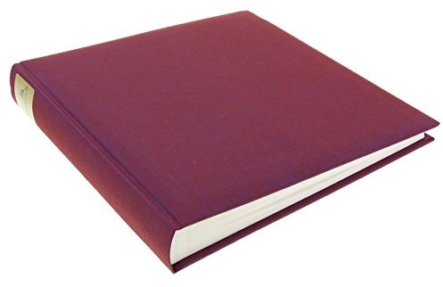 Goldbuch Trend 24807 album na zdjęcia, lniany, 60 stron przekładanych pergaminem, 25 x 25 cm, kolor fioletowy (Brombeere) 24 807