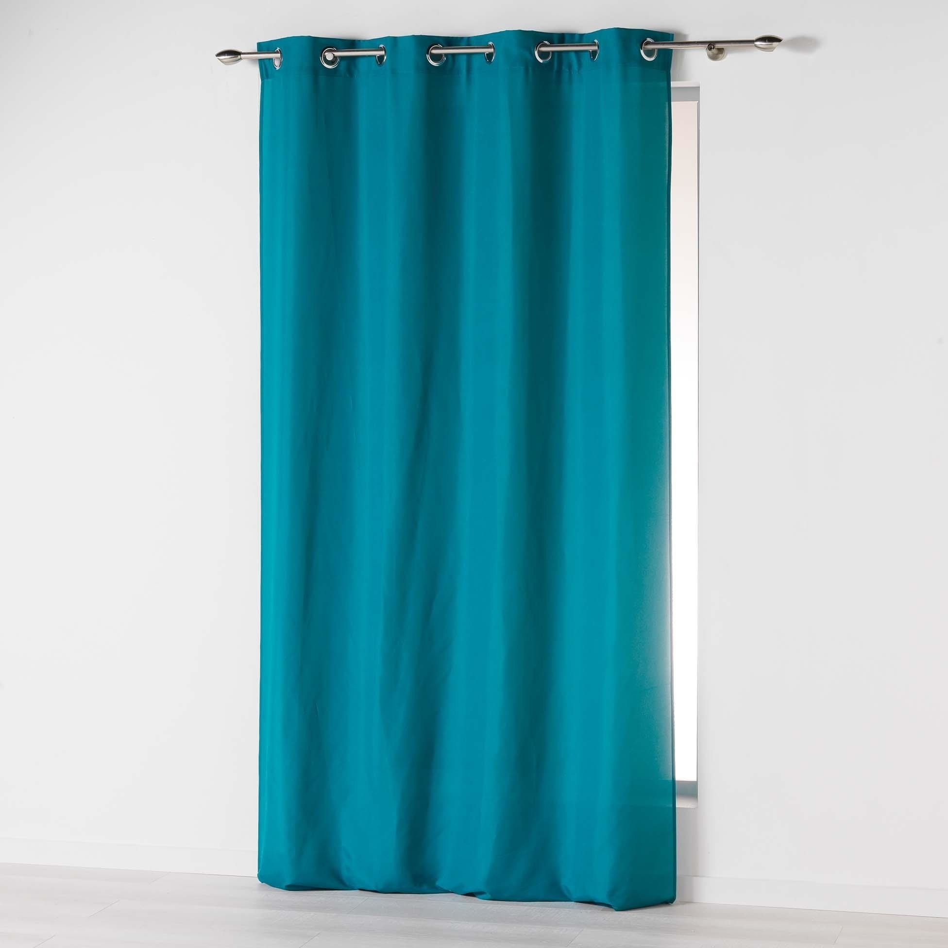 Douceur d'intérieur Douceur dintérieur Zasłona na przelotkach ABSOLU 140 x 260 cm niebieska Zasłona na przelotkach ABSOLU 140 x 260 cm niebieska